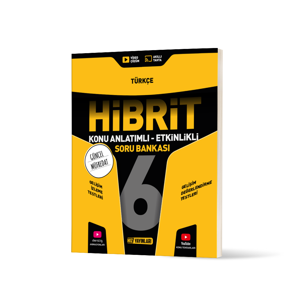 6.sb-hibrit-turkce-beyaz 6.SINIF HIZ YAYINLARI TÜRKÇE HİBRİT SORU BANKASI - Görsel 1