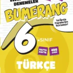Günay Yayınları 6. Sınıf Bumerang 32 Haftalık Türkçe Denemeleri