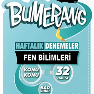 Günay Yayınları 8. Sınıf Bumerang 32 Haftalık Fen Bilimleri Denemeleri