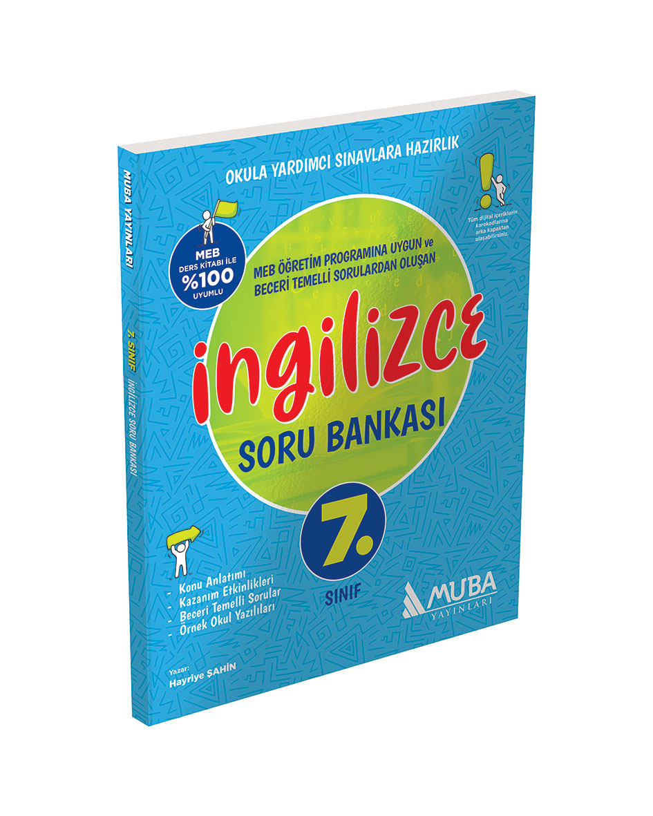 0714-7-sinif-ingilizce-soru-bankasi_1 Muba Yayınları 7. Sınıf İngilizce Soru Bankası - Görsel 1