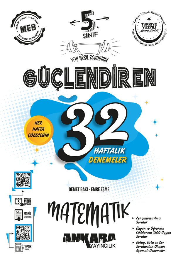 5Sinif-Guclendiren-32-Haftalik-Matematik-Kazanim-Denemeleri_4 Ankara Yayıncılık 5. Sınıf Güçlendiren 32 Haftalık Matematik Kazanım Denemeleri - Görsel 1