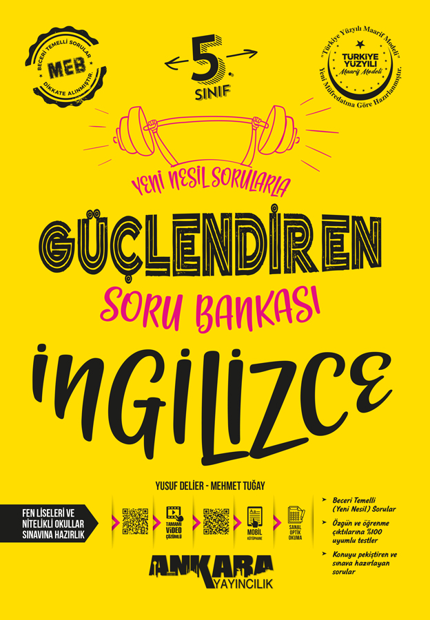 5Sinif-Ingilizce-Guclendiren-Soru-Bankasi_1 Ankara Yayıncılık 5. Sınıf Güçlendiren İngilizce Soru Bankası - Görsel 1