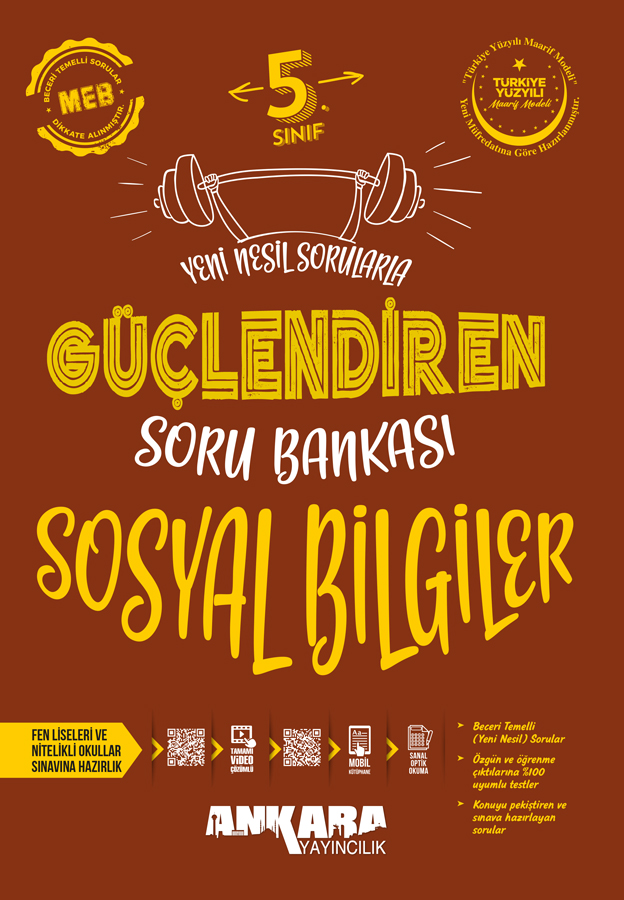 5Sinif-Sosyal-Bilgiler-Guclendiren-Soru-Bankasi_1 Ankara Yayıncılık 5. Sınıf Güçlendiren Sosyal Bilgiler Soru Bankası - Görsel 1