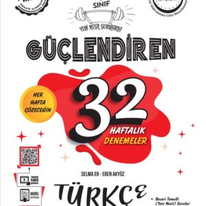 Ankara Yayıncılık 6. Sınıf Güçlendiren 32 Haftalık Türkçe Kazanım Denemeleri